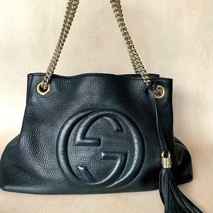 Gucci Soho Chain Strap Shoulder Bag Leather Medium